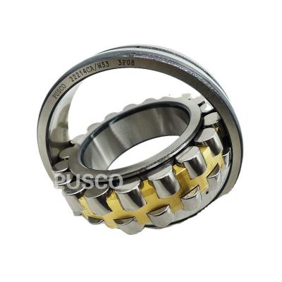 China Long Life Low Noise PUSCO Factory Direct Sale 22214 CA/W33 Bearing Spherical Roller Bearing 22214CA/W33 For Jaw Crusher Speed Reducer 22214CA/W33 for sale