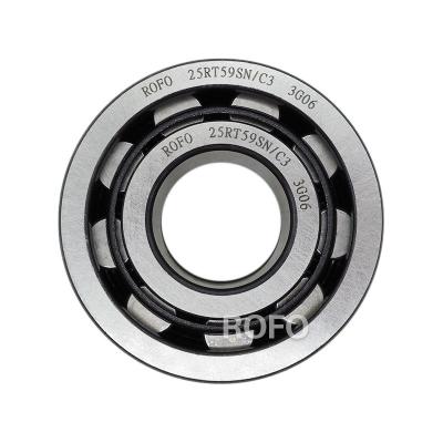 China Long Life High Speed ROFO PUSCO Hot Selling Factory Price 25RT59SN C3 Cylindrical Roller Bearing Carbon 25RT59 25RT59SN/C3  For Auto Gearbox for sale