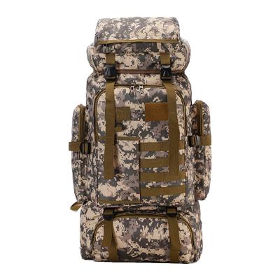 China Anti-theft Camping Hiking Backpack 70L Large Capacity Camouflage Waterproof Military Tactical Backpack Range Duffel Bag Rucksack for sale