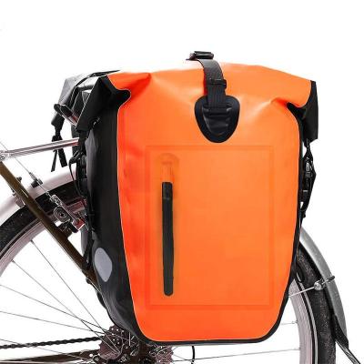 China For Items Storage Custom 500D PVC Bag Bicycle Pannier Bag Bike Travel Recycling Waterproof Bag for sale