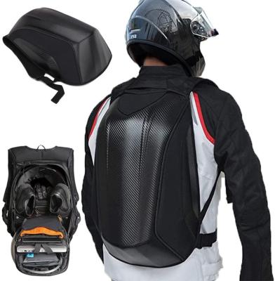 China Large Capacity Motorcycle Rider Bag Backpack Hard Shell Modern Men's Motorcycle Waterproof Backpack For Commuting Recycling for sale