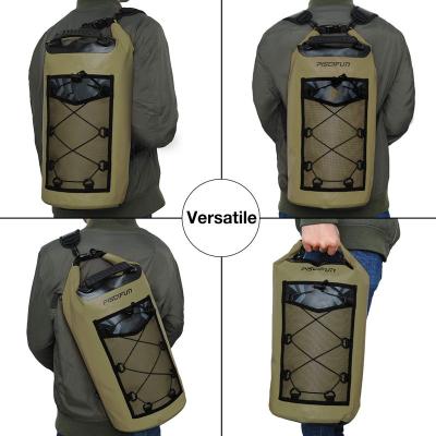 China Waterproof Outdoor Heavy Duty Floating Backpack Durable Rolling Waterproof Backpack for sale