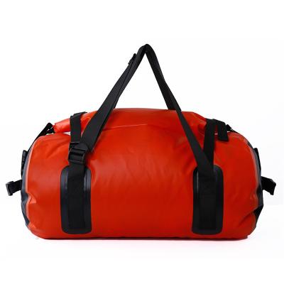 China Custom Logo Waterproof Dry Bag Outdoor Fashion Waterproof Fleece Camping Hiking PVC Travel Duffel Bag for sale