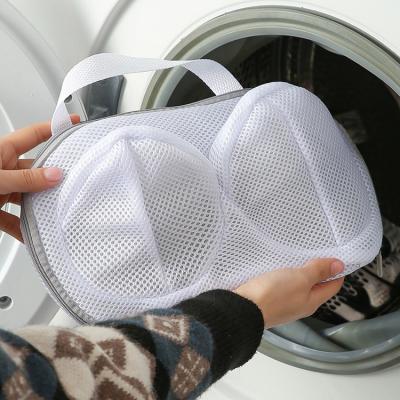 China Home Latest Design Underwear Bra Laundry Wash Bag Mesh Net Foldable Wash Basket for sale