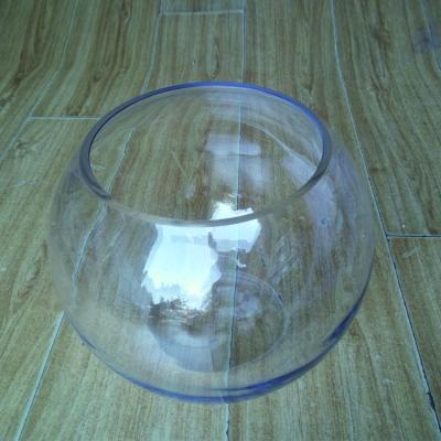 China Wholesale Europe Round Glass Vase 25cm 30cm Height Clear Bubble Fish Bowl Vase for sale