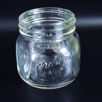 China Sustainable Manufacture Porcelain Glass Jar 250ml Glass Jar For Honey for sale