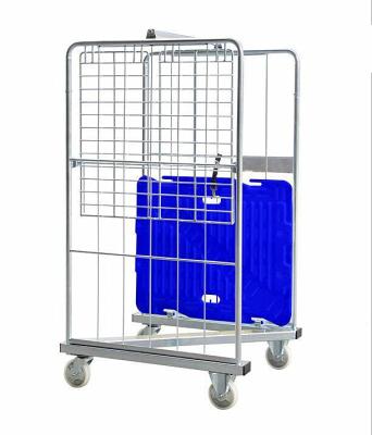 China Collapsible Heavy Duty Wire Mesh Shelf Shelves Logistic Trolley Hot Selling Quality Collapsible Transport Logistics Warehouse for sale