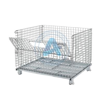 China Special Widely Used Collapsible Steel Wire Metal Heavy Duty Transport Warehouse Design Storage Cage for sale