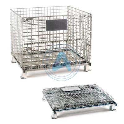 China New Type 50*50 Storage Steel Wire Logistics New Logistics Transport Warehouse Bargain Price Galvanized Standard Cage for sale