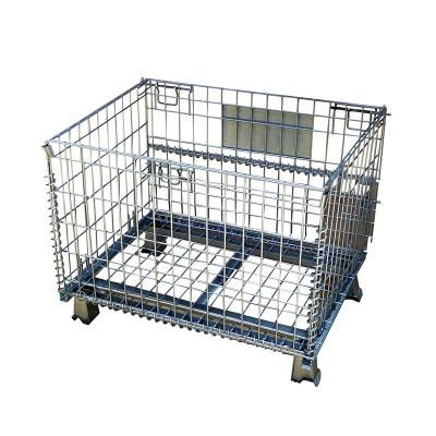 China Q235 Steel Industrial Steel Mesh Galvanized Storage Wire Pallet Mobile Standard Wire Mesh Cages Racking Materials Storage Racking for sale