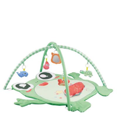 China Toy Cartoon Frog Fitness Educational Frame with Interactive Baby Mat Game Exercise Crawling Blanket Creative Pillow Baby First Education for sale