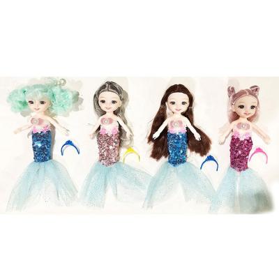 China Hot Sale MODEL TOY Girl Toys Sets 6 Inch Little Mermaid Doll Kids Birthday Gift Sets for sale