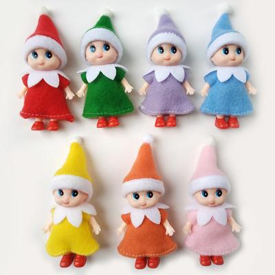 China DIY TOY Christmas tree decoration mini reborn dolls Christmas elf vinyl doll model for kids toys for sale