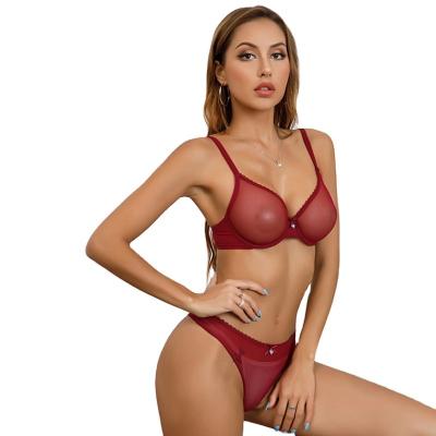 China Best Price Sport Breathable Strappy Strap Woman Underwear Set Back Sexy Panties for sale