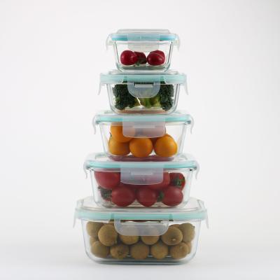 China New design sustainable meal lehe glass food container eco lunch box for sale