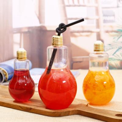 China Viable 300ML Bulb Shape Juicy Drinks Glass Bottles Water Bottles Glass Bottles For Milk for sale