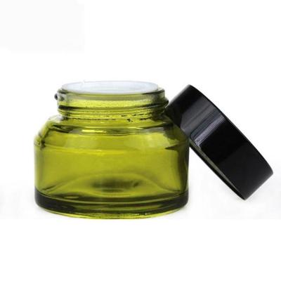 China Glass Eco - Friendly Recyclable Facial Cream Essential Oils Lotion Bottles for sale