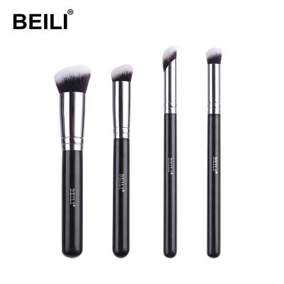 China High Quality Professional Private Label Makeup Vegan BEILI Black Logo Set Custom Logo Brushes Wholesale Skin-Friendly Brushes for sale