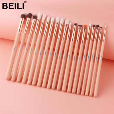 China BEILI PINK 19PCS Skin-Friendly Make Up Brushes High Quality Colorful Vegan Eye Brow Pencil Professional Makeup Set Brush Custom for sale