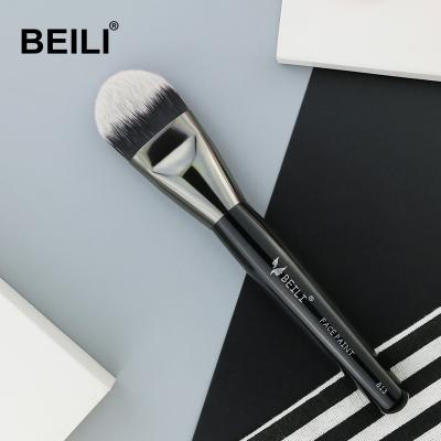 China Wholesale Custom Hair BEILI Black Hair 1pcs Black Single Black Synthetic Flat Brush High Quality Basic Soft for sale