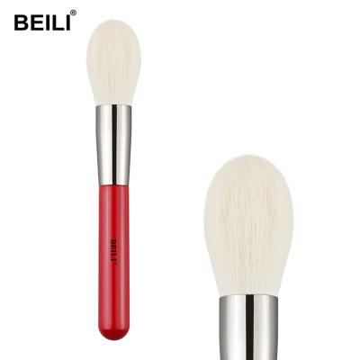 China Angular Blush BEILI Red Single Powder Brushes Makeup Set Wholesale Custom Private Label Set Makeup Brushes Set Brush Black Pink Makeup for sale