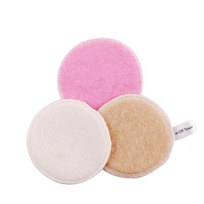 China BEILI Reusable Eco Friendly Organic Micro Fiber Eye Face Reusable Washable Makeup Removal Pads With Single Package for sale