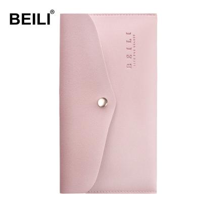 China Fashoion Goods BEILI Girls Makeup Bags Leather PU Material Makeup Bag Pink Pouch Cosmetic Brush Bags Wholesale for sale