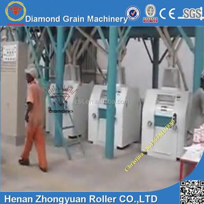 China Grain Processing Line Africa 30t Flour Mill Plant For Plantain Flour / Mealie Meal Milling Machine for sale