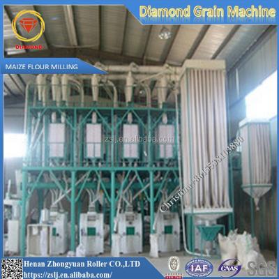 China White Grain / Meal / Corn Flour Processing Line / Grits Processing Line for sale