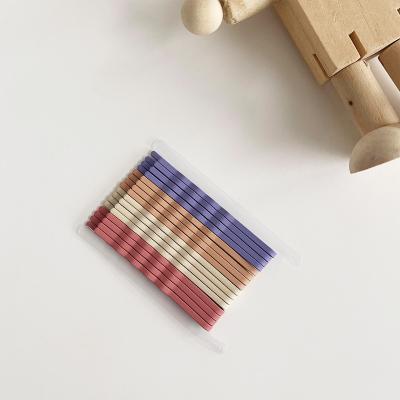 China Korean Colorful Simple Hair Pin Set Hair Accessories Bobby Pin Women Hair Clip Environmentally Friendly Wholesale Central Institute of Statistics for sale