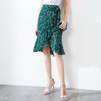 China OEM Factory 2021 Sustainable Fashion Midi Skirts Women Jewel Wrap Skirt for sale