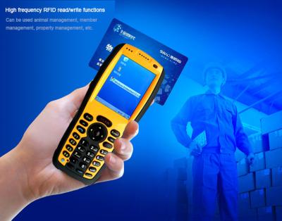 China Win CE Mobile Data Collection Terminal , Handheld Device For Data Collection Barcode Scanner RFID Reader for sale