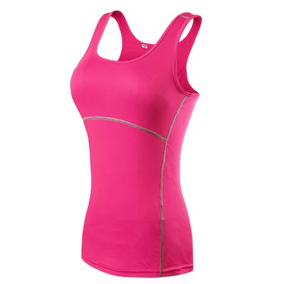 China PRO Women's Sports Fitness Running Yoga Amazon Tank Vest Tight Training Clothes QUICK DRY for sale