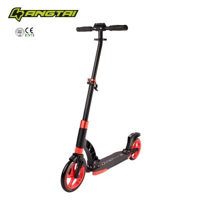 China PU Wheels 230mm Big Wheels Adult Scooter Suspension Push Kick Scooter for sale