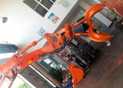 China 570kg excavador Rotating Grapple Hardox 450 para manejar el pedazo de acero en venta