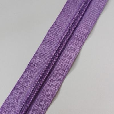 China Hot Sale Fancy Waterproof Colors Match Fashion Clothes Bag Long Chain Nylon Zipper for sale