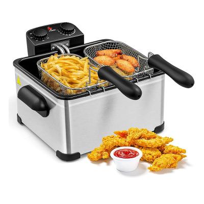 China Wholesale Household Stainless Steel Electric Deep Fryer 4L/4.5L/5L 2000w Deep Fryer Deep Fryers for sale