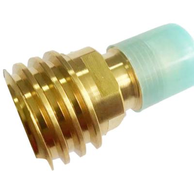 China BBQ Outdoor Grill Quick Charcoal Gas Coupling Hose Fitting Piping Hardware Brass Gas Threaded Connector for sale