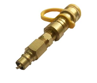 China LP gas appliance 3/8 inch LP gas brass quick connector for sale