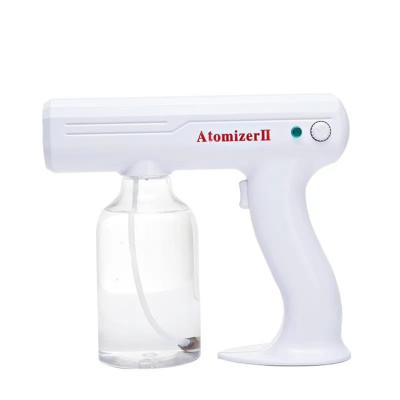 China Water Easy Portable Blue Wireless Light Sprayer Sterilizer Disinfection Spray Gun Disinfection Nano 2 Atomizer for sale