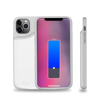 China 6000mAh Wireless Charging Sync Phone Audio Charging Case For iPhone 11 Pro Power Charger Case TPU Ultra Thin Soft Battery Case for sale