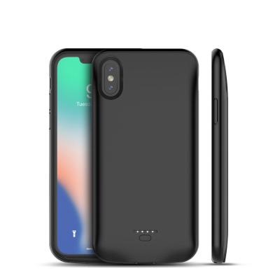 China Rechargeable Extended Battery Charger Case For iPhone X XR XS Max Support Case Rechargeable Extended Battery Charging Case For iPhone 5000mAh Power Case for sale