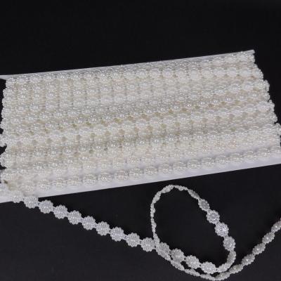 China Plum Flower Shape Beads Pearl Hot White ABS DIY Plastic Beads for DIY for sale