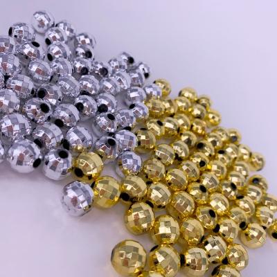 China Jewelry Making Hot Selling Around The Earth Faceted Disco Plastic Beads For Handmade Jewelry for sale