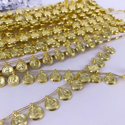 China Hot Luxury Turned Women Gold Silver Ladies Charm Necklace Plastic Beads for sale