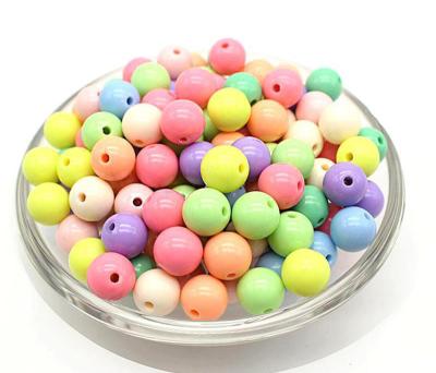 China Jewelry Making DIY Fashion Jewelry Accessory Round Shape 6mm 8mm Candy Colors Spacer Beads For Necklace Making for sale