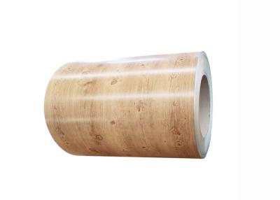 China Wood Grain Coated Aluminum Coil Stock Lacquered Durable Exterior Coatings for sale