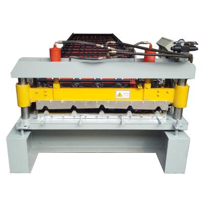 China Hotels trapezium roofing sheet profiling coil machine colored roof tile making machine tr4 panel roof forming machine for sale