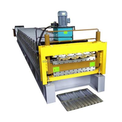 China High Quality Hotels Double Layer Glazed Tile Roof Press Making Roll Forming Machine for sale