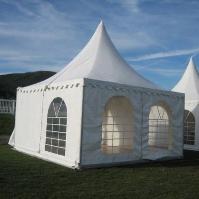 China Widely used for exhibition maruqee aluminum top pagoda tent for party events with alumiumin frame pagoda tents for sale 6x6 for sale